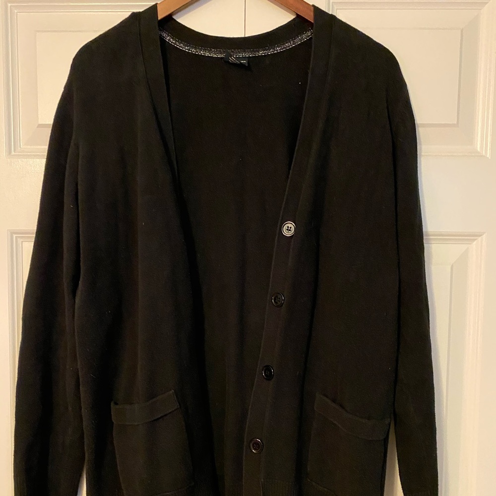 Black cardigan